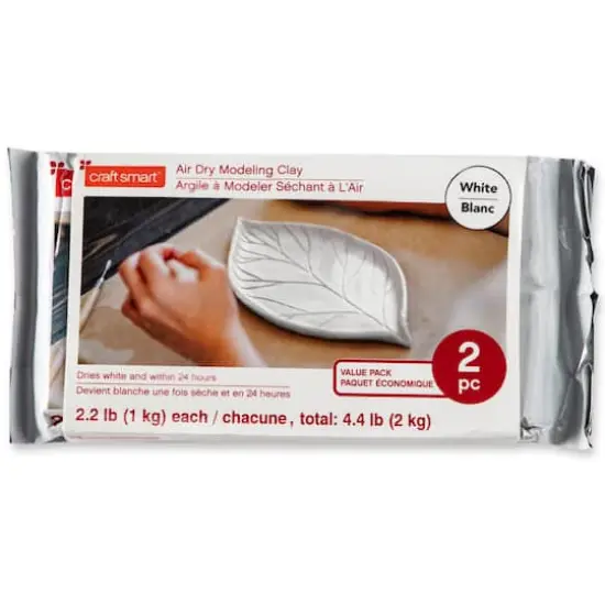 4.4lb. White Air Modeling Clay by Craft Smart&reg; {4}