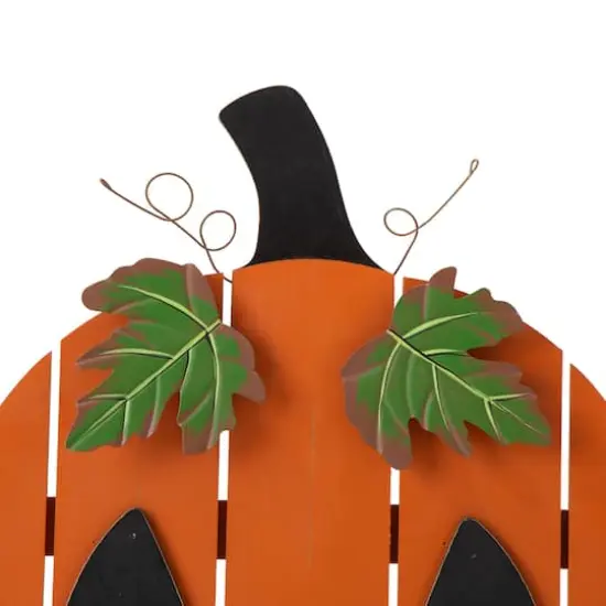 Glitzhome&reg; 30" Lighted Wooden Pumpkin Porch D&eacute;cor {5}