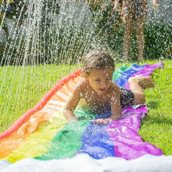 PoolCandy 14ft. Rainbow Water Slide {4}