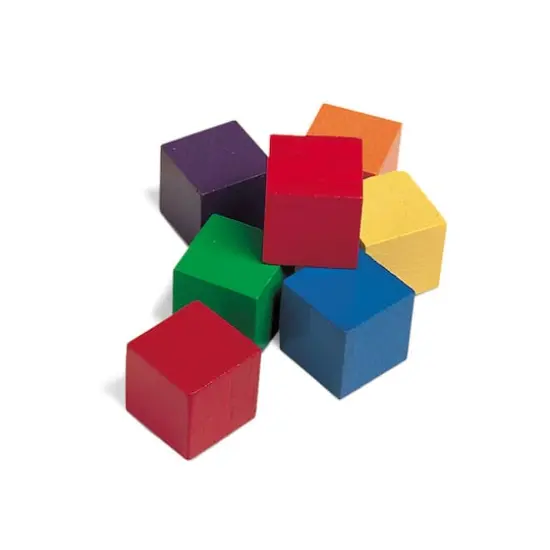 Learning Resources 1" Wooden Color Cubes, 102 Pieces {1}