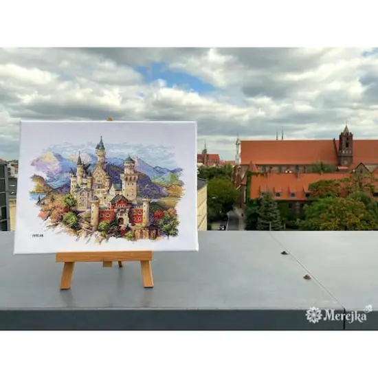 Merejka Neuschwanstein Castle Counted Cross Stitch Kit {6}