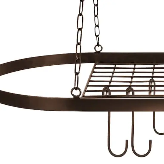 Sorbus Ceiling Mounted Pot & Pan Rack Bronze {4}