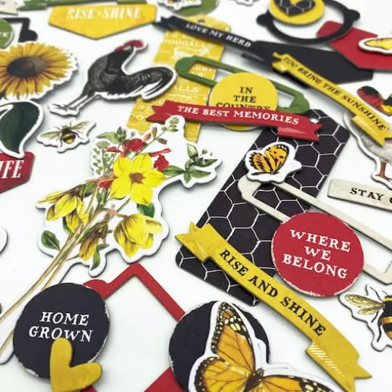 49 And Market Vintage Artistry Countryside Chipboard Bits {4}