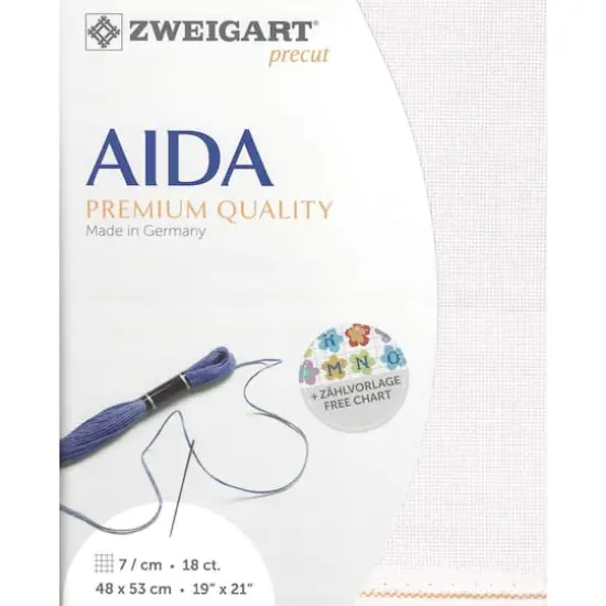Zweigart&reg; Belfast Fein-Aida 18 Count Pre-Cut Fabric Dusty Rose {1}
