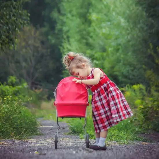 Toy Time Toy Stroller for 10" Baby Dolls {8}