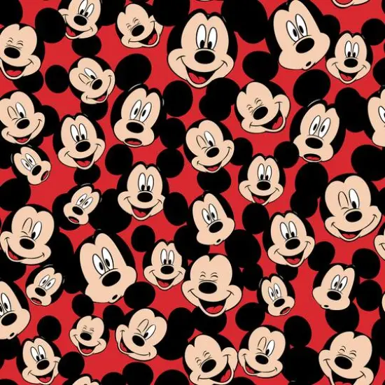 Springs Creative Disney&reg; Mickey Mouse Heads on Red Fleece {4}