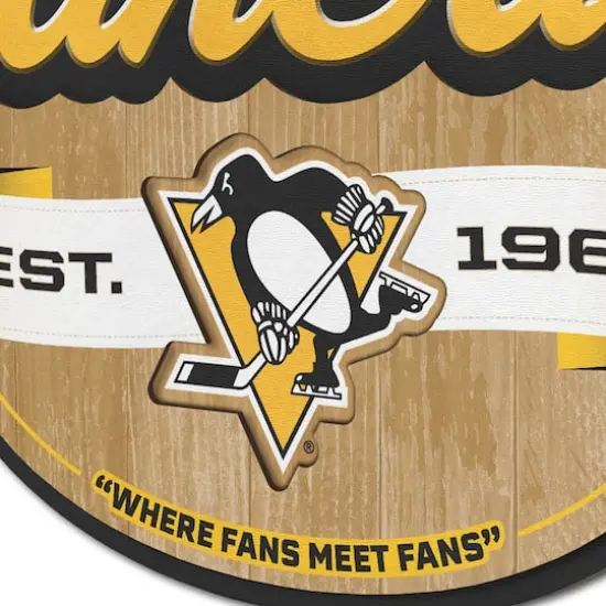 NHL Fan Cave Sign Pittsburgh Penguins {6}