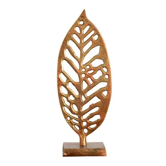 17" Copper Beech Sculpture Decorative Accent {1}