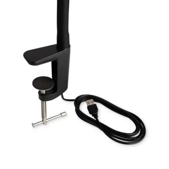 UberLight&trade; Flex 3200TL Black LED Task Light Lamp with Clamp {9}