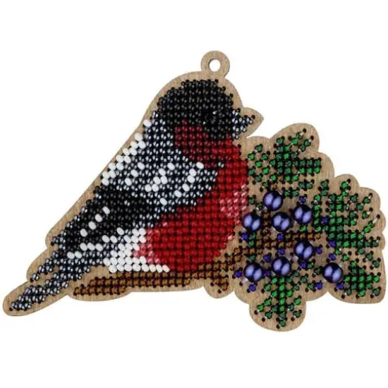 Wonderland Crafts Bird Bead Embroidery on Wood Kit {1}
