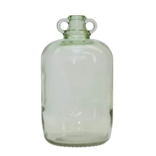 12.25" Sage Green Glass Jug Vases, 2ct. {4}
