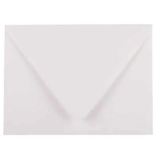 JAM Paper 4.375" x 5.75" Invitation Envelopes with Euro Flap, 50ct. White {1}