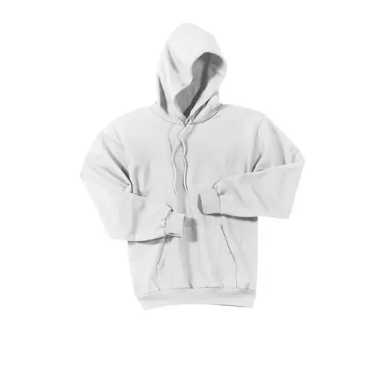 Port & Company&reg; Tall Essential Fleece Pullover Hooded Sweatshirt White {1}