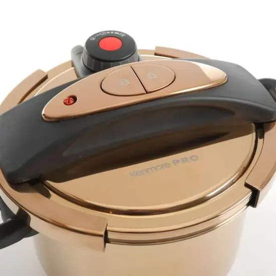 Kenmore&reg; Bloomfield 6qt. Rose Gold Aluminum Pressure Cooker {6}