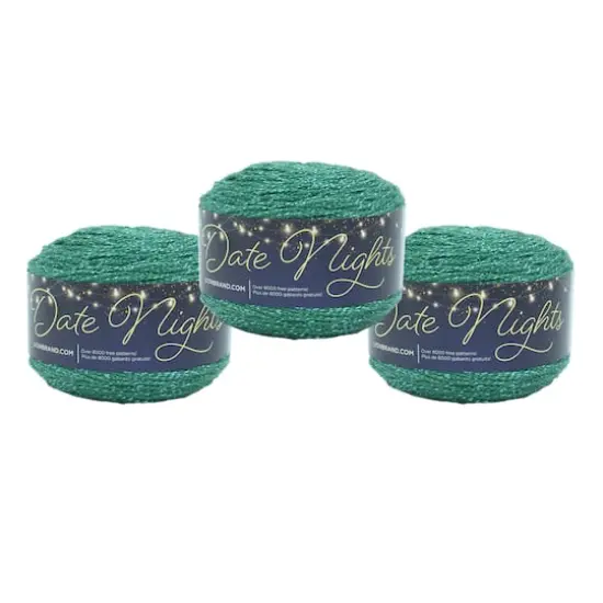 3 Pack Lion Brand&reg; Date Nights Yarn Malachite {1}