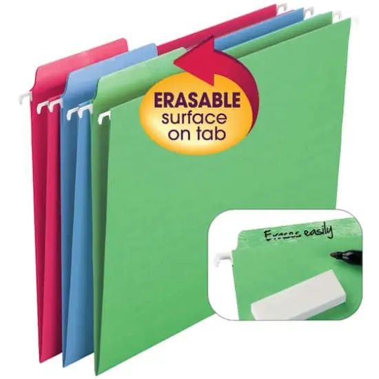 Smead&reg; Erasable FasTab&reg; Hanging File Folders, 18ct. {3}