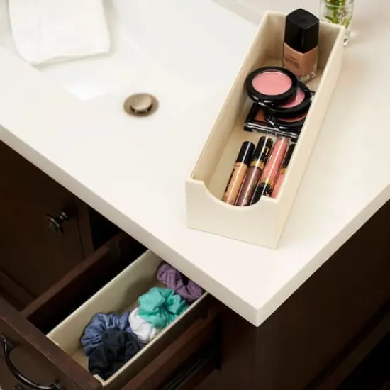 Household Essentials Narrow Drawer Organizers, 2ct. White {3}