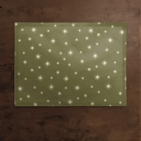 Green Twinkle Cotton Twill Placemat {3}