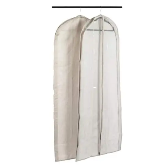 Household Essentials Hanging Garment Storage Bag, 2ct. Silver {1}