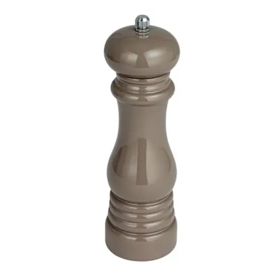 Hello Honey&reg; 8" Rubberwood Elegance Pepper Mill Gray {1}