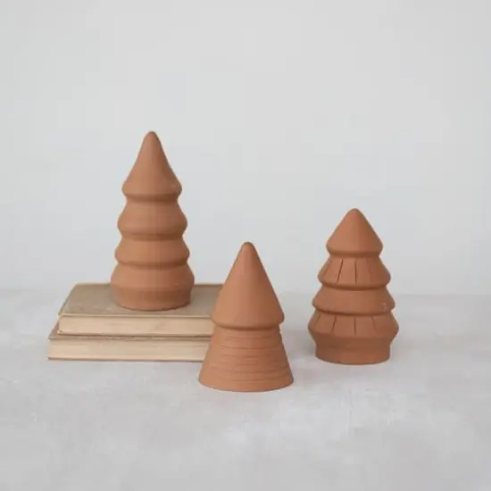 Hello Honey&reg; Handmade Terra Cotta Tree Set {3}