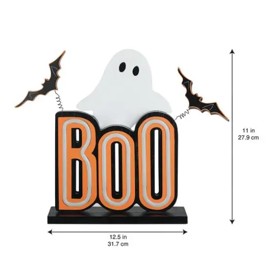 12.5" Boo Ghost LED Neon Tabletop Sign by Ashland&reg; {5}