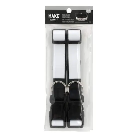 Small Sublimation Dog Collar by Make Market&reg;, 2ct. {3}