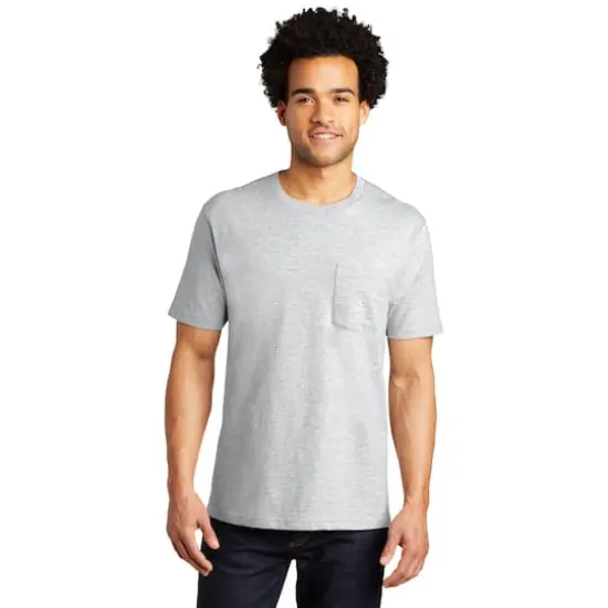 Port & Company&reg; Bouncer Pocket T-Shirt Ash {3}
