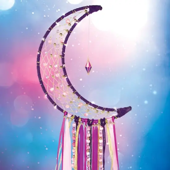 Make It Real&trade; DIY Lunar Dream Catcher with Lights Kit {6}