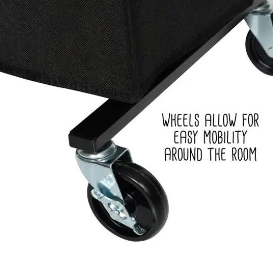 Honey Can Do Black Rolling Shoe Rack & Shoe Rack Cover {11}