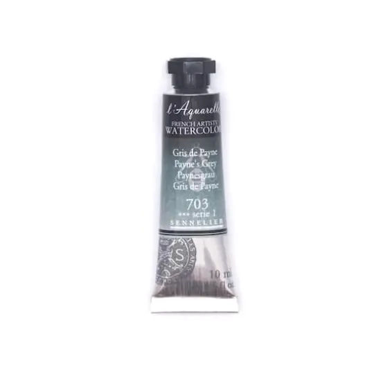Sennelier French Artists' Watercolor, 10mL 703 Payne's Grey S1 {1}