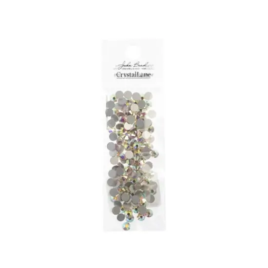 John Bead Crystal Lane SS20 Round Flatback Czech Crystals, 144ct. Crystal AB {4}