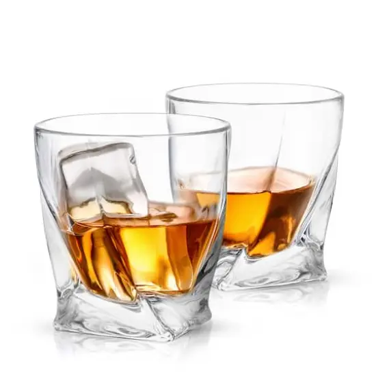 JoyJolt&reg; 10.8oz. Atlas Crystal Whiskey Glasses, 2ct. {1}