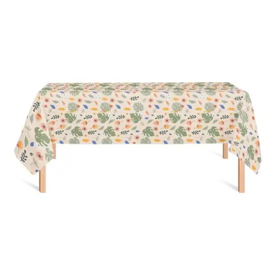 Floral Summer Palms Tablecloth {3}