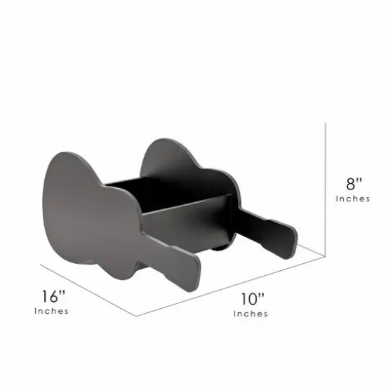 American Art Decor Grand Ole Opry Guitar Shaped Wooded Storage Crate - 16" x 10" {7}