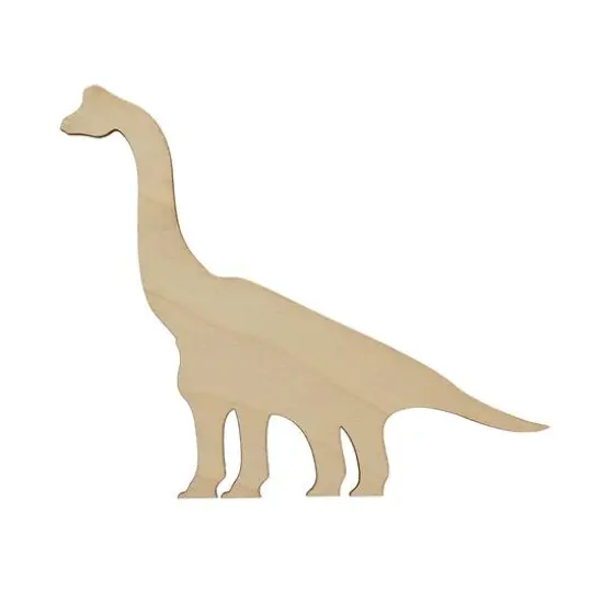 Essentials by Leisure Arts 24 Pack 6.38" x 5" Brachiosaur Flat Wood Shape {3}