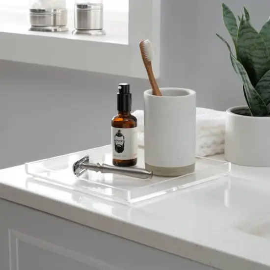 Organize It All 8" Acrylic Clear Accessory Tray {4}