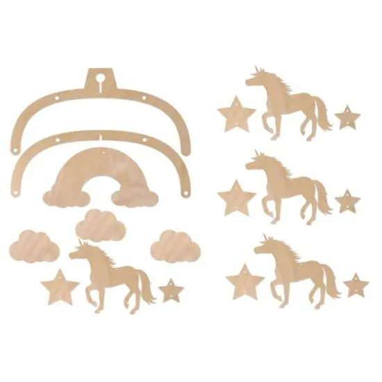 Leisure Arts&reg; Unicorn Wood Mobile {3}