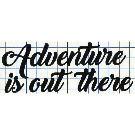 Leisure Arts&reg; Vinyl Adventure is Out There Black Wall Decal {1}