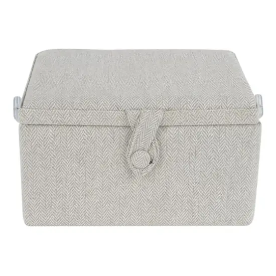11.5" Gray Sewing Basket by Loops & Threads&reg; {1}