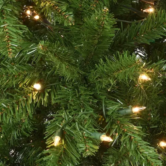 9ft. Pre-Lit Peyton Spruce Artificial Christmas Tree, Clear Lights {5}