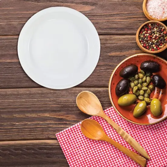 JAM Paper 9" Plastic Party Plates, 20ct. White {5}