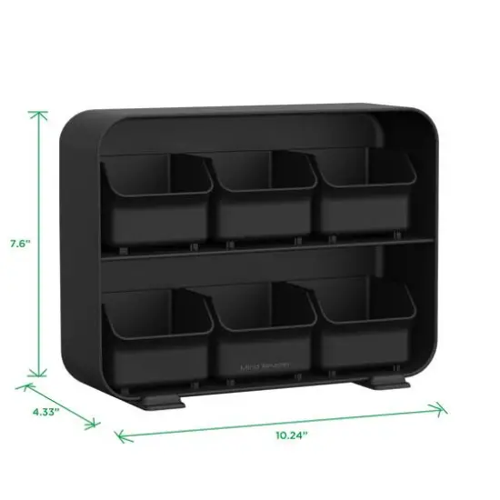 Mind Reader Black 6 Drawer Tea Bag Holder {4}