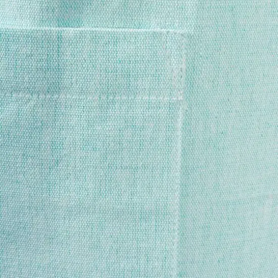 DII&reg; Solid Chambray Chef Apron Aqua {4}