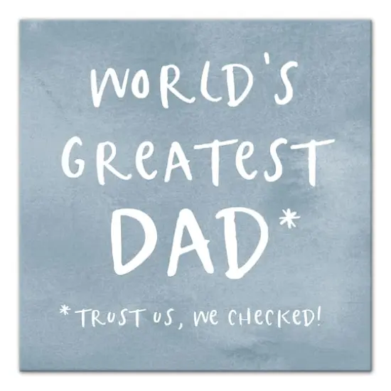 World's Greatest Dad Canvas Wall Art {1}
