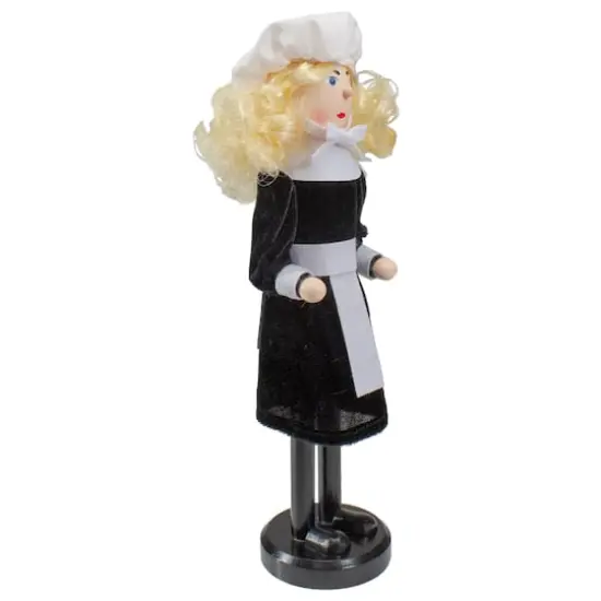 Wooden Pilgrim Woman Thanksgiving Nutcracker {5}