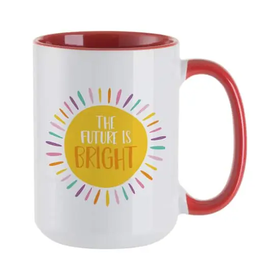 Craft Express 6ct. 15oz. Red Sublimation Two Tone Mugs {4}