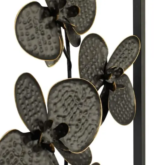 Black Floral Contemporary Wall D&eacute;cor Set {5}