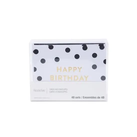 Happy Birthday Cards & Envelopes by Recollections&trade;, 4.25" x 5.5" {3}