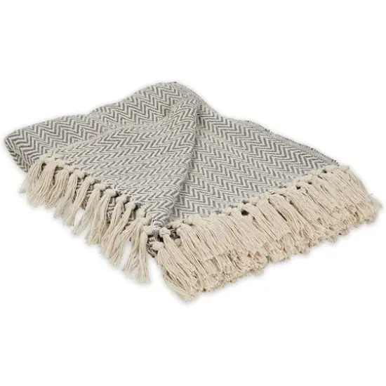 DII&reg; Zig-Zag Throw Gray {1}